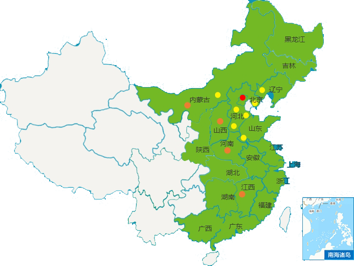 中国旭阳集团有限公司业务覆盖范围